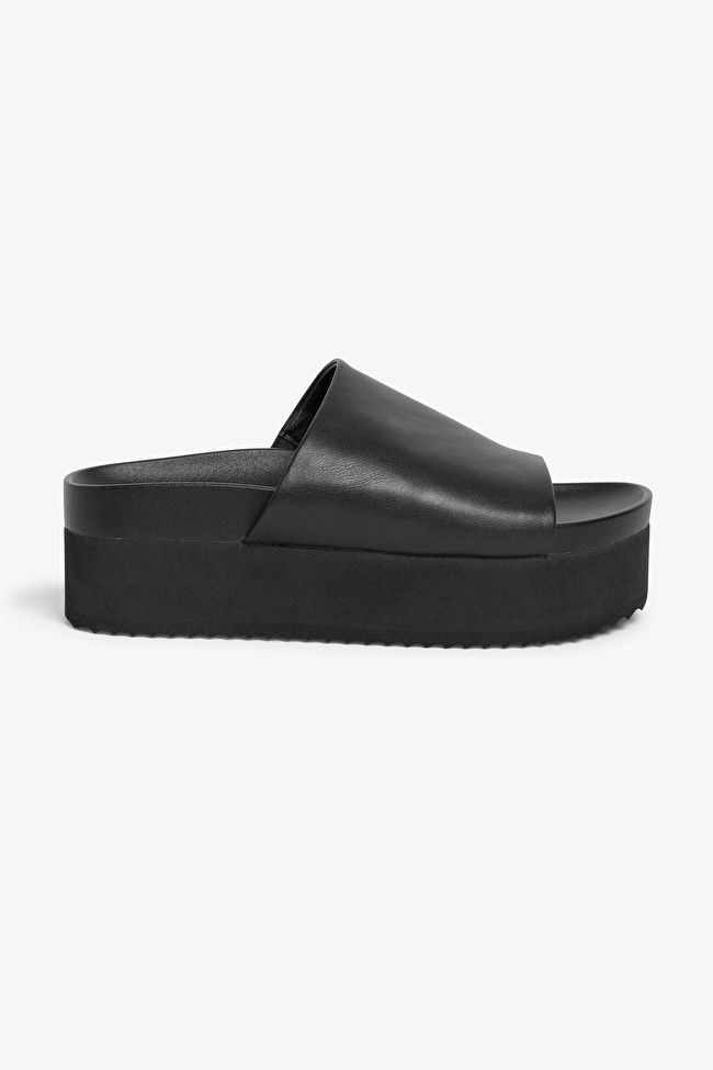 Vegan
                		
                		Flatform sandals
                  			
				£35 | Monki