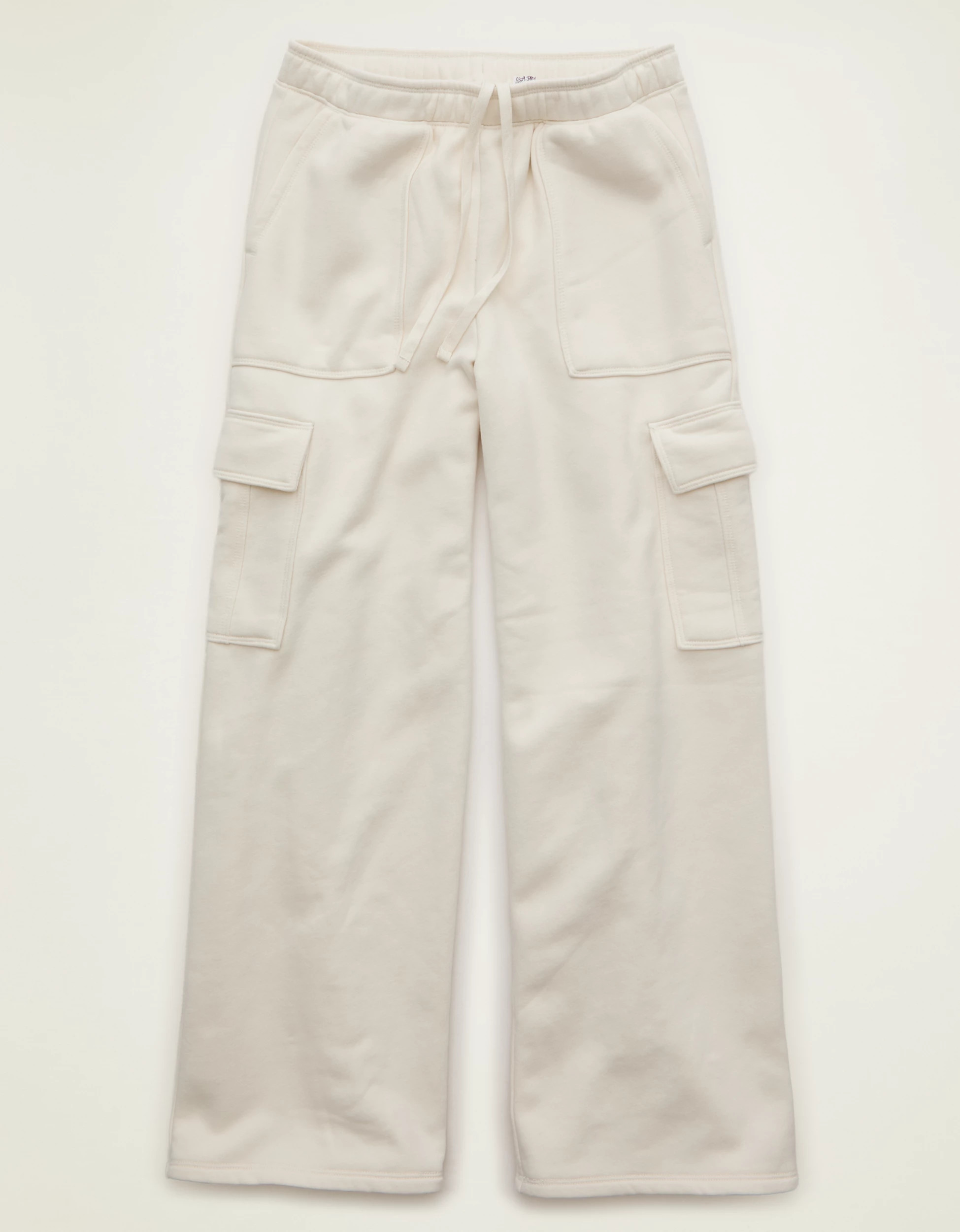 AE Everyday Luxe Cargo Wide-Leg Sweatpant | American Eagle Outfitters (US & CA)