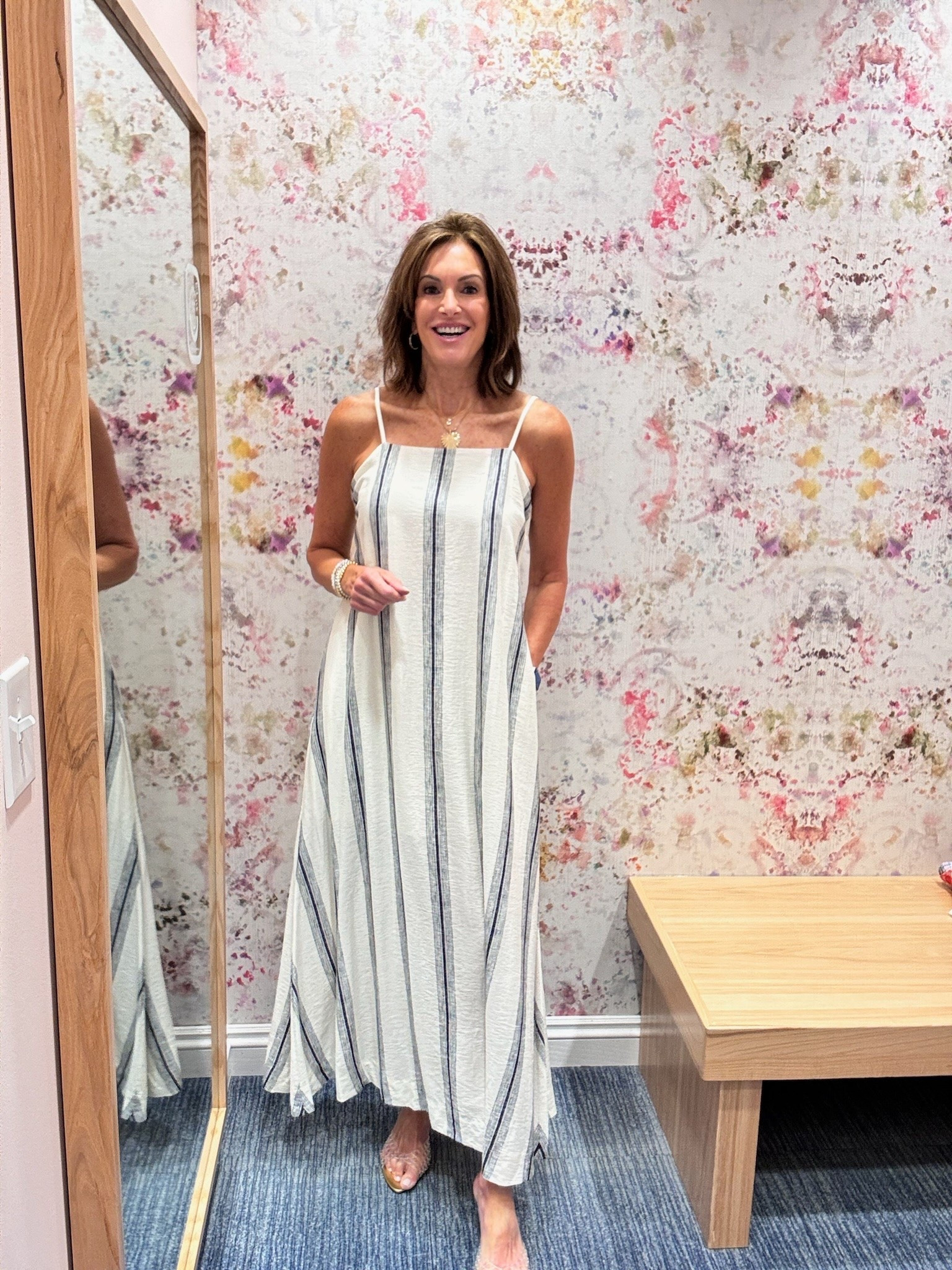 Striped dress - large but need a medium 


Summer weddings 
Welcome party 
Beach wedding 
Garden wedding
Vacation dress 
Summer dress

#LTKSeasonal #LTKootd #LTKTall