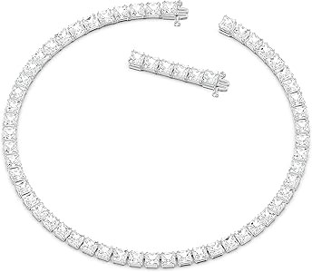 SWAROVSKI Millenia Crystal Jewelry Earrings and Necklace Collection, Clear Crystals, Rhodium Tone... | Amazon (US)