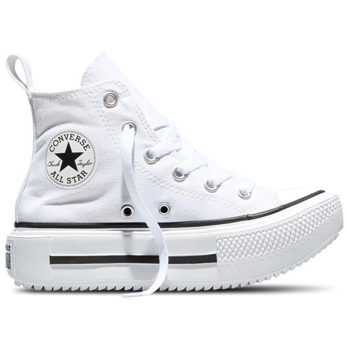 Girls Preschool Converse Converse Chuck Taylor All Star Lift Double Stack - Girls' Preschool Shoe White/Black Size 01.5 | Kids Foot Locker (US)