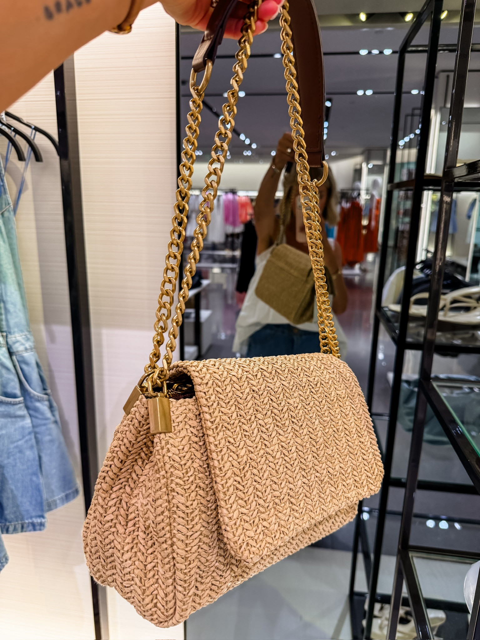 This bag is a summer staple! It will go with everything!

Loverly Grey, Zara, closet staples, staple accessories, straw bag 