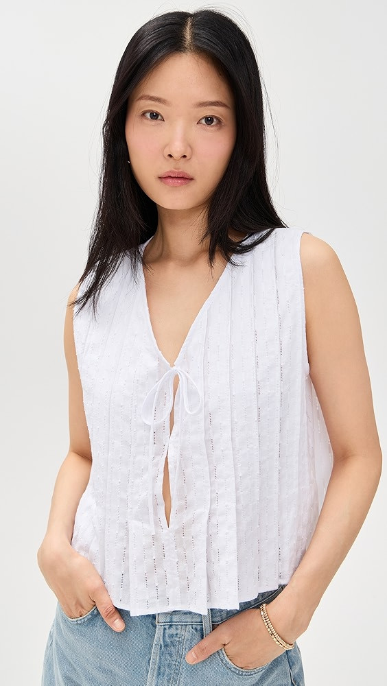 LNA Kala Eyelet Top | Shopbop | Shopbop