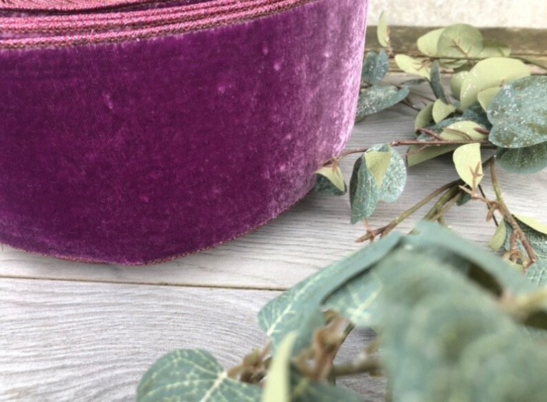 4" X 10 Yard D Stevens Luxury Designer Holiday Christmas Fall Crown Velvet Metallic Dupion Back W... | Etsy (US)