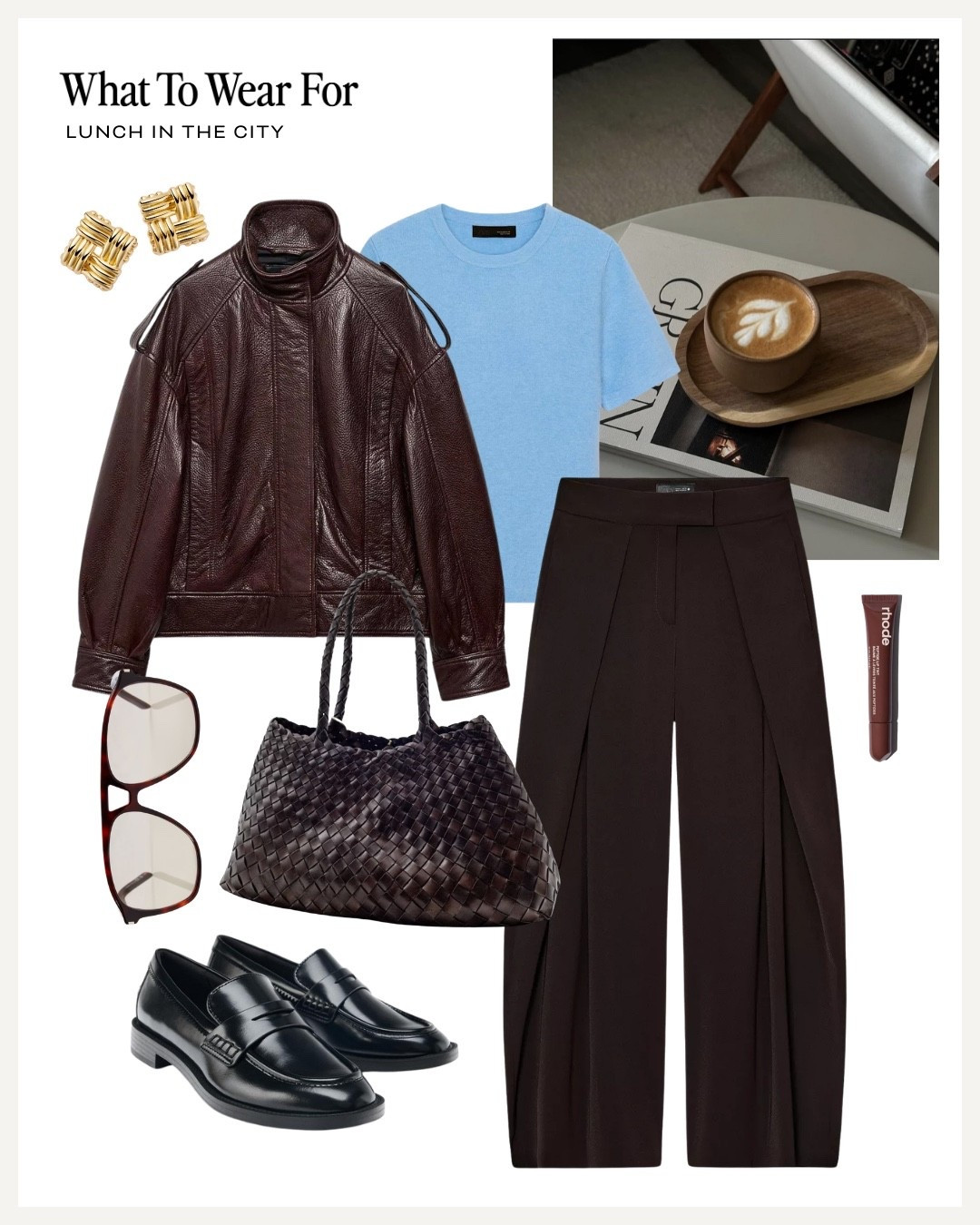 Lunch in the city 🏙️ 

Blue top / Zara outfit / tailored trouser / leather jacket / spring outfit / loafers 

#LTKspring #LTKuk