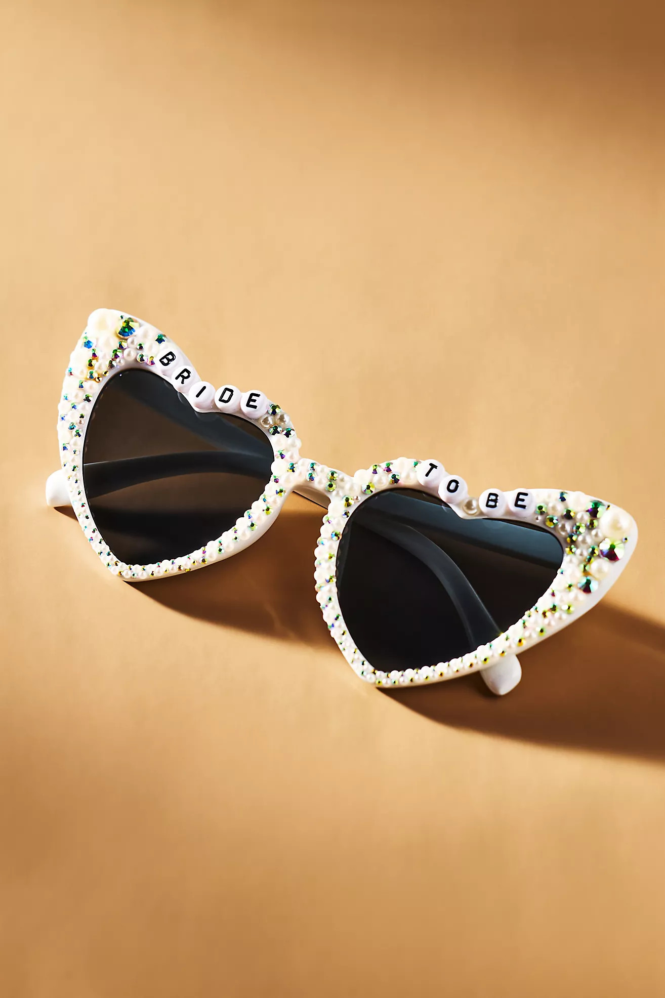 Untamed Petals Bride-To-Be Heart Sunglasses | Anthropologie (US)