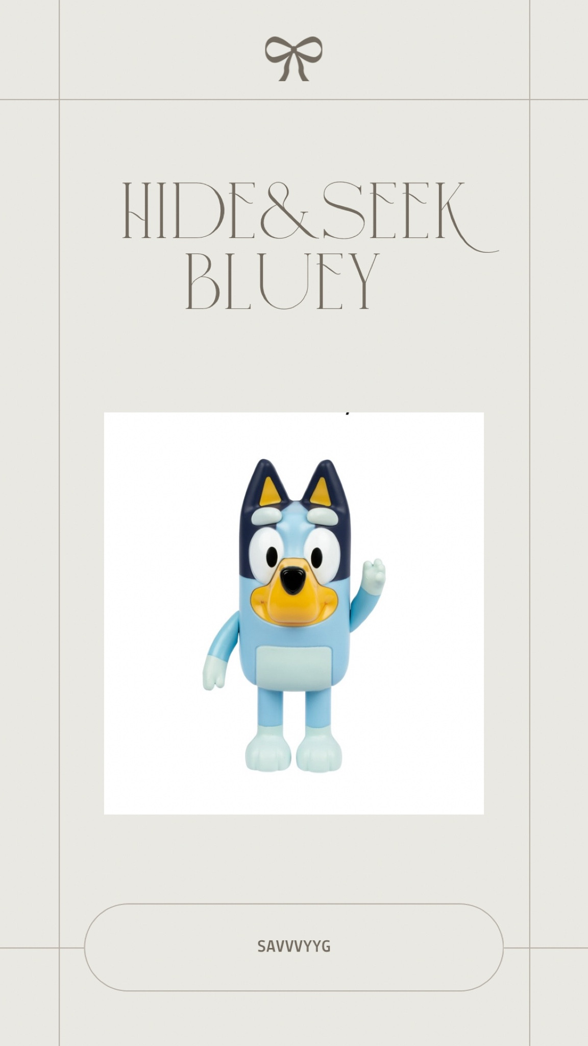 Hide and seek bluey toy 

#LTKGiftGuide #LTKHoliday #LTKKids