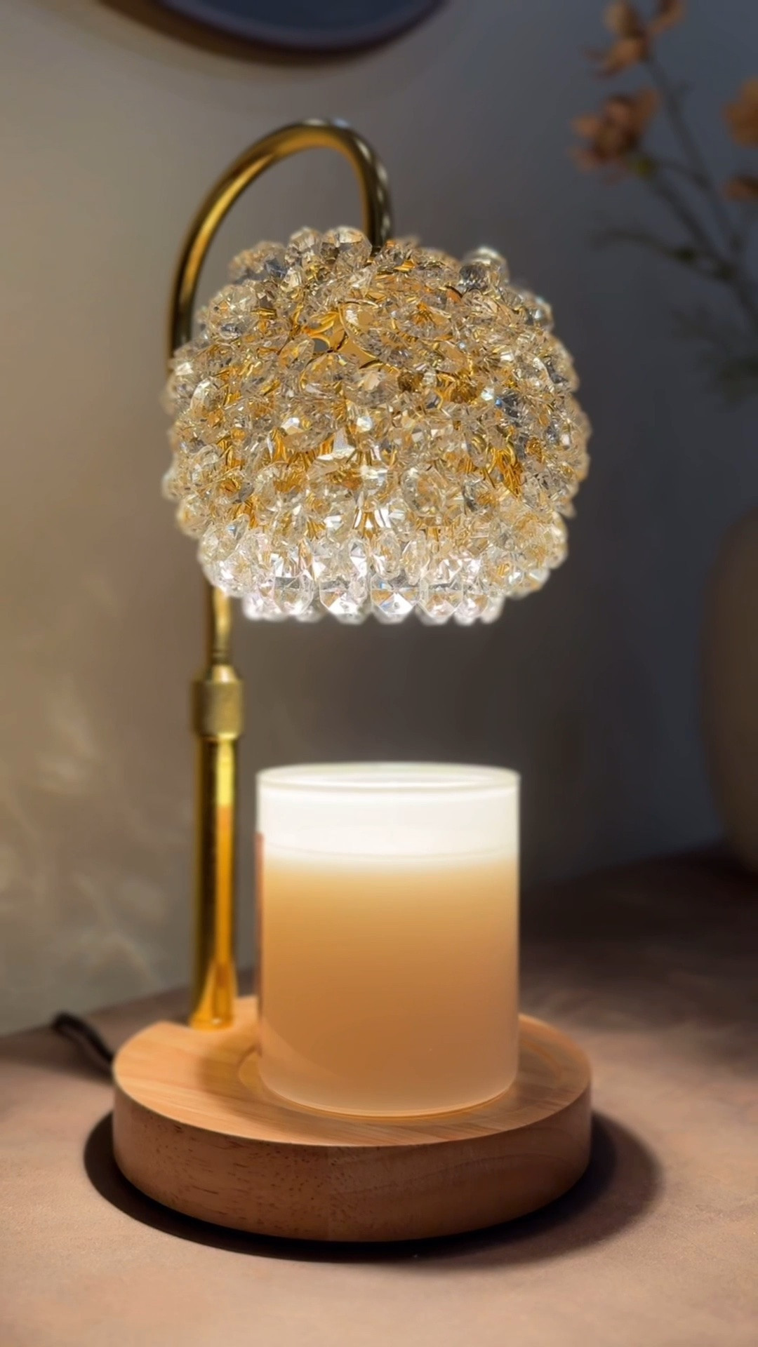 Loving this beautiful candle warmer by HiSummer. ✨ It fills the room with a soft, romantic glow, and when the sun shines through, the crystals cast the most beautiful prisms across the walls. It’s the little details like this that make home feel extra cozy and magical. 🤍

#LTKHome #LTKOver40 #LTKdayinmylife
