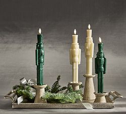 Flameless Nutcracker Taper Candle | Pottery Barn (US)