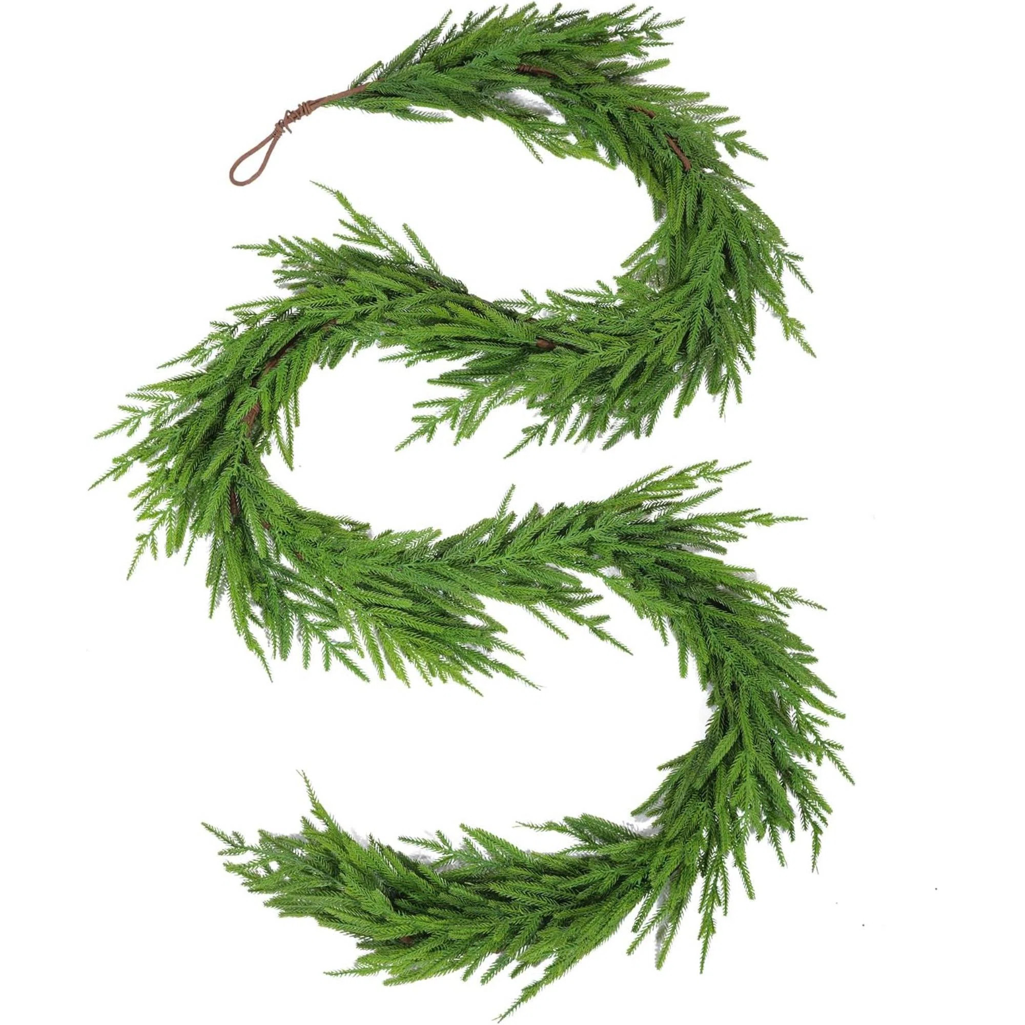 Norfolk Pine Christmas Garland, Winter Greenery Garland For Christmas, Holiday Seasonal Outdoor/I... | Wayfair North America