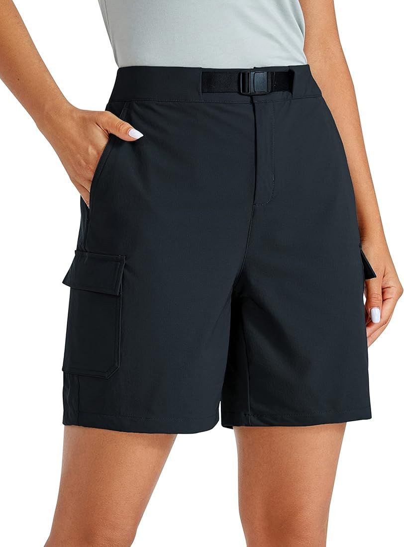 CRZ YOGA Stretch Hiking Pants Women - Waterproof UPF 50 Tactical Pants Quick Dry Outdoor Fishing ... | Amazon (US)