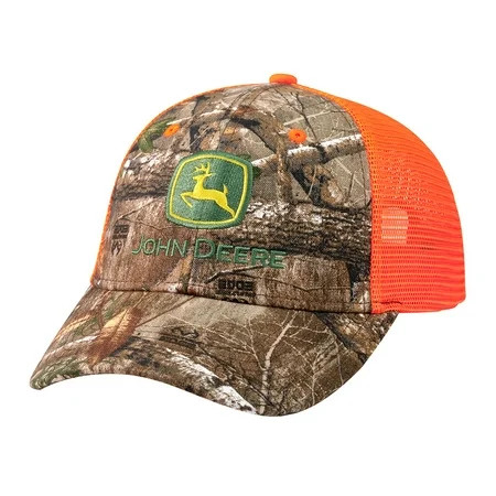 John Deere Camo Twill/Orange Mesh Hat/Cap - LP83143 | Walmart (US)
