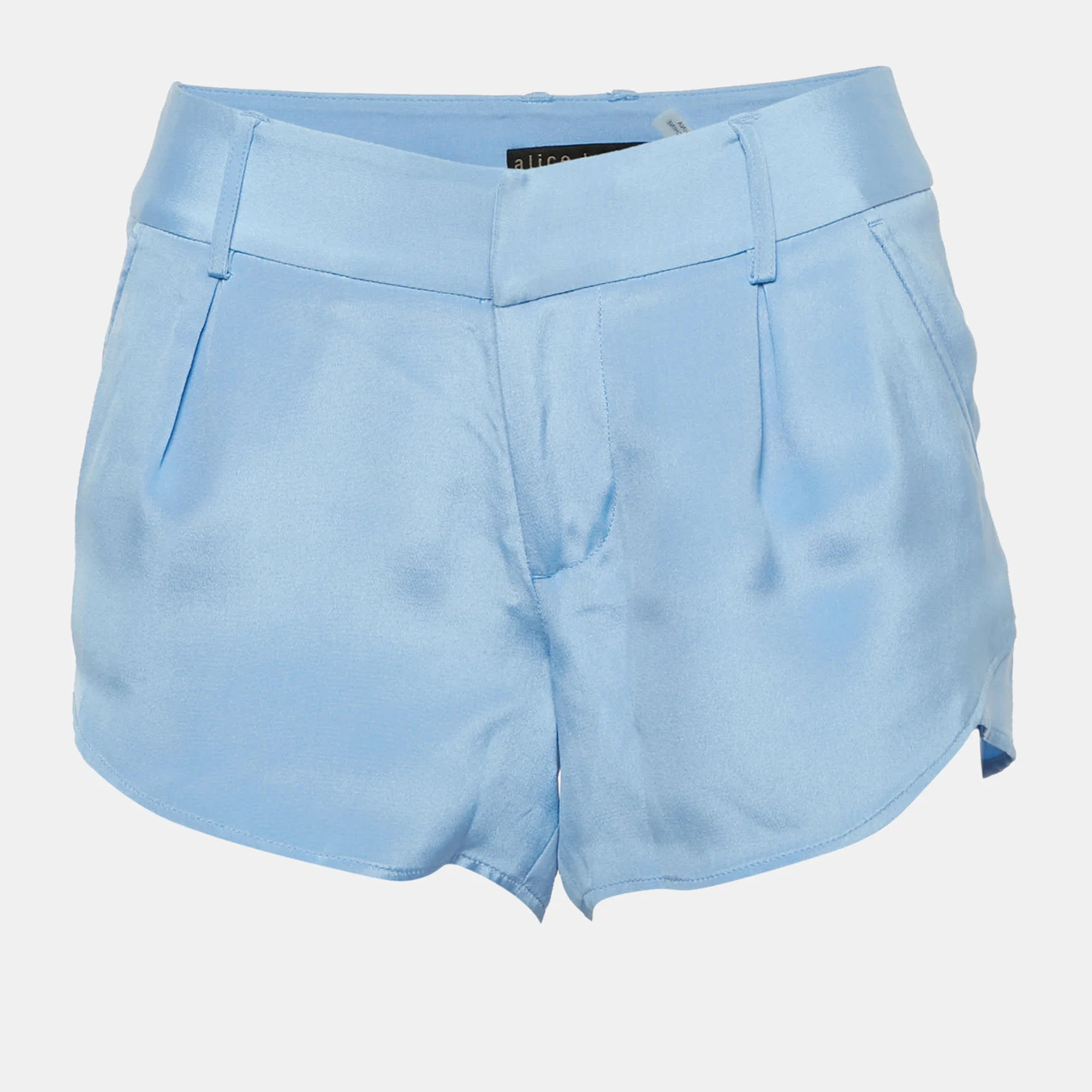 Base Blue Silk Shorts Xs | Shop Simon