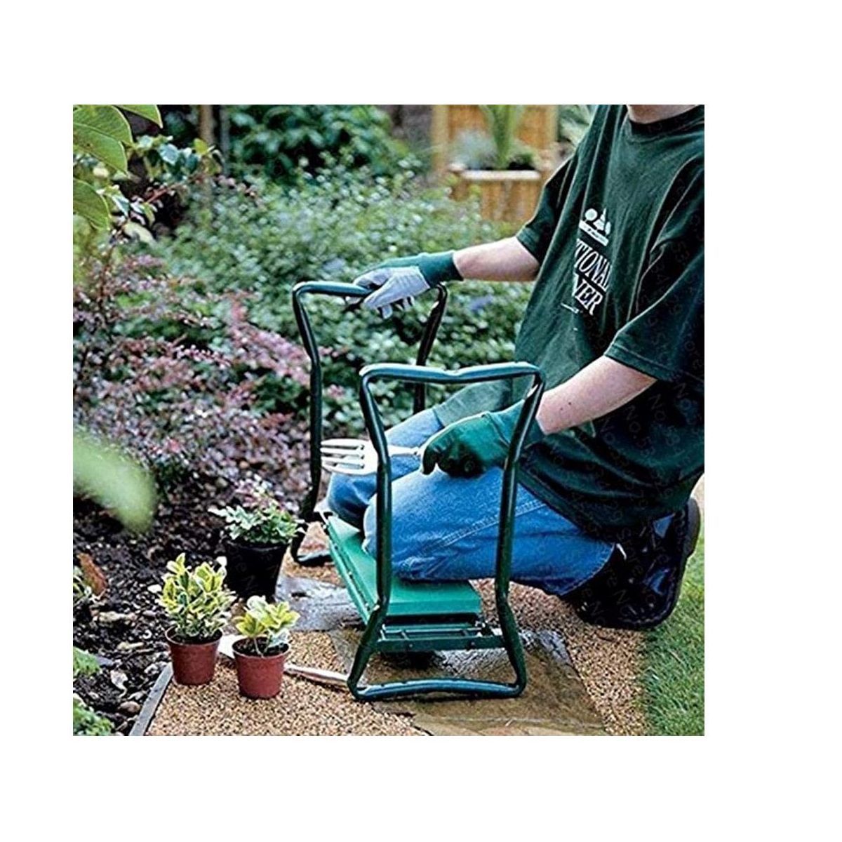 Garden Bench and Kneeler Stools Gardening With Side Bag Pockets for Tools, Portable and Lightweig... | Target