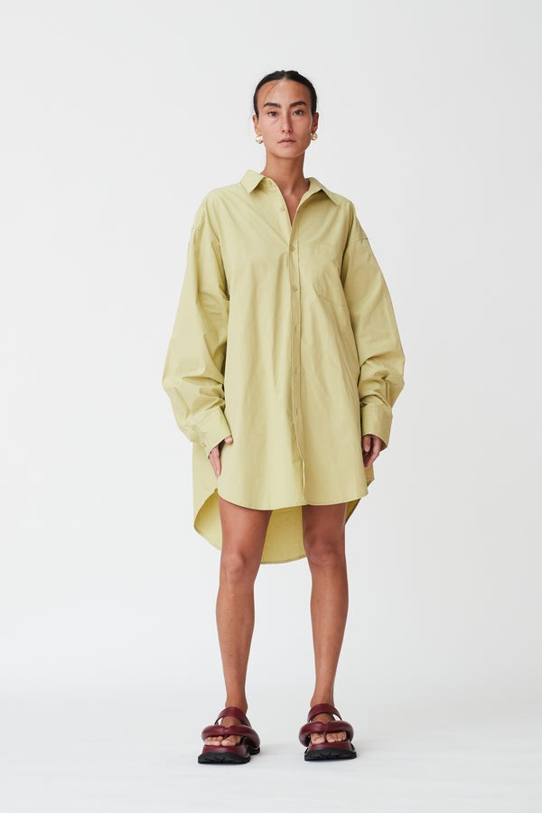 Ava Shirt in Pistachio | Reliquia Collective & Blanca