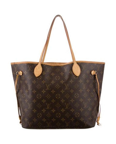 Louis Vuitton Monogram Neverfull MM Brown | The RealReal