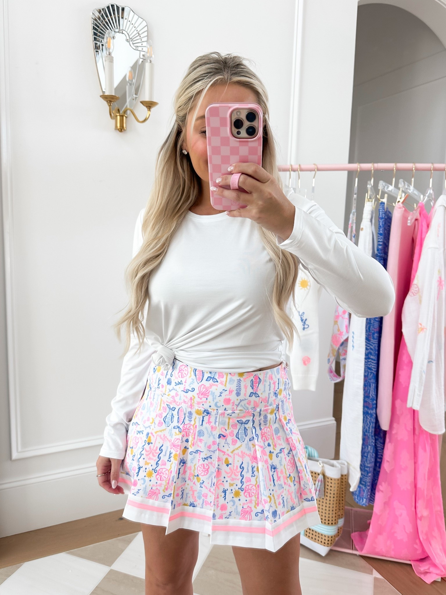 Wearing size small top and size 4 skort l, could have worn a size 2! 

#LTKPetite #LTKActive #LTKTravel