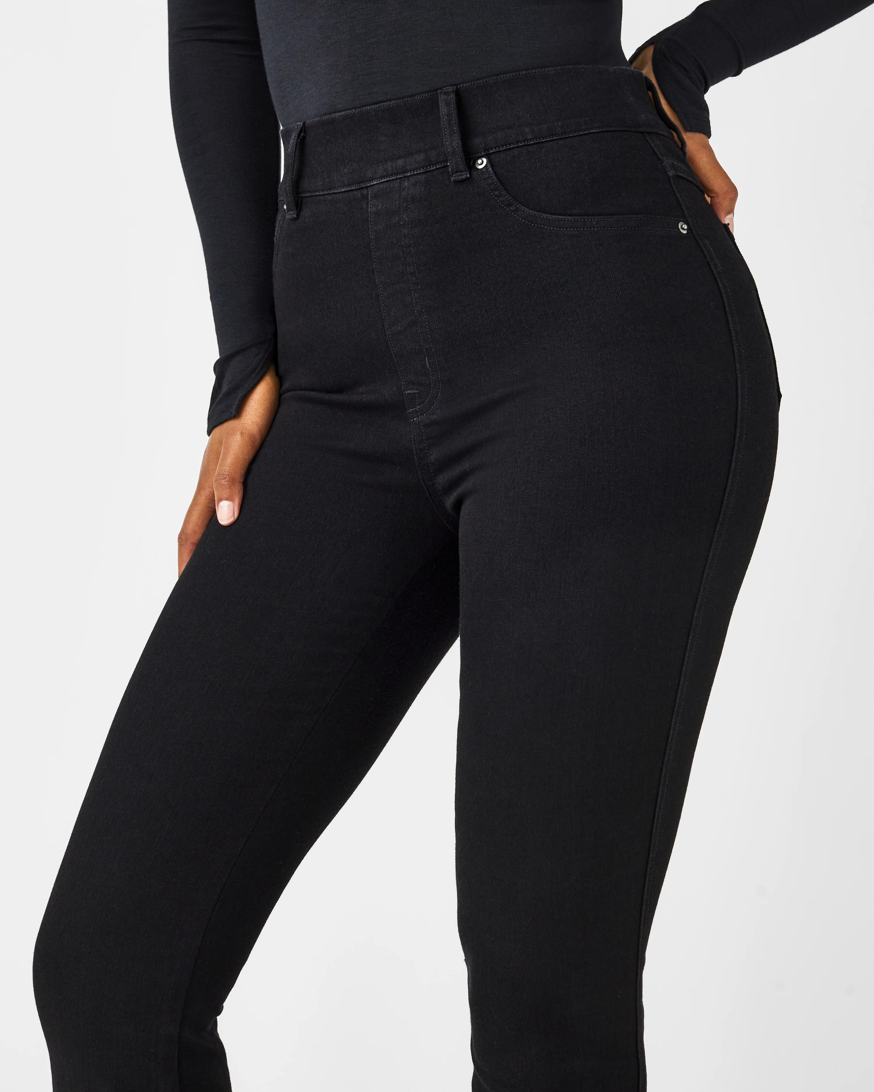 High-Rise Flare Jeans with Waist Shaping & Tummy Control | SPANX | Spanx