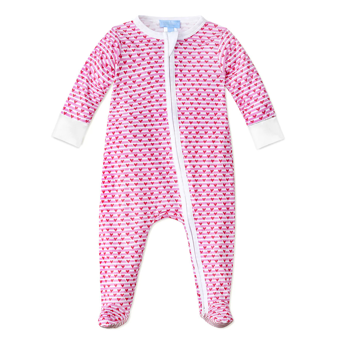 Sailor Hearts Zip Baby Onesie | Joy Street Kids LLC