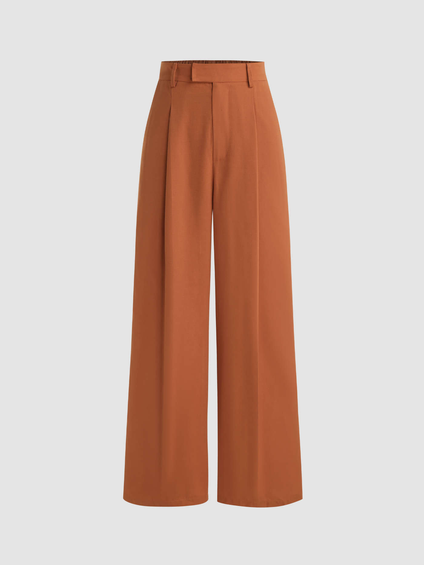 Woven Straight Leg Trousers | Cider