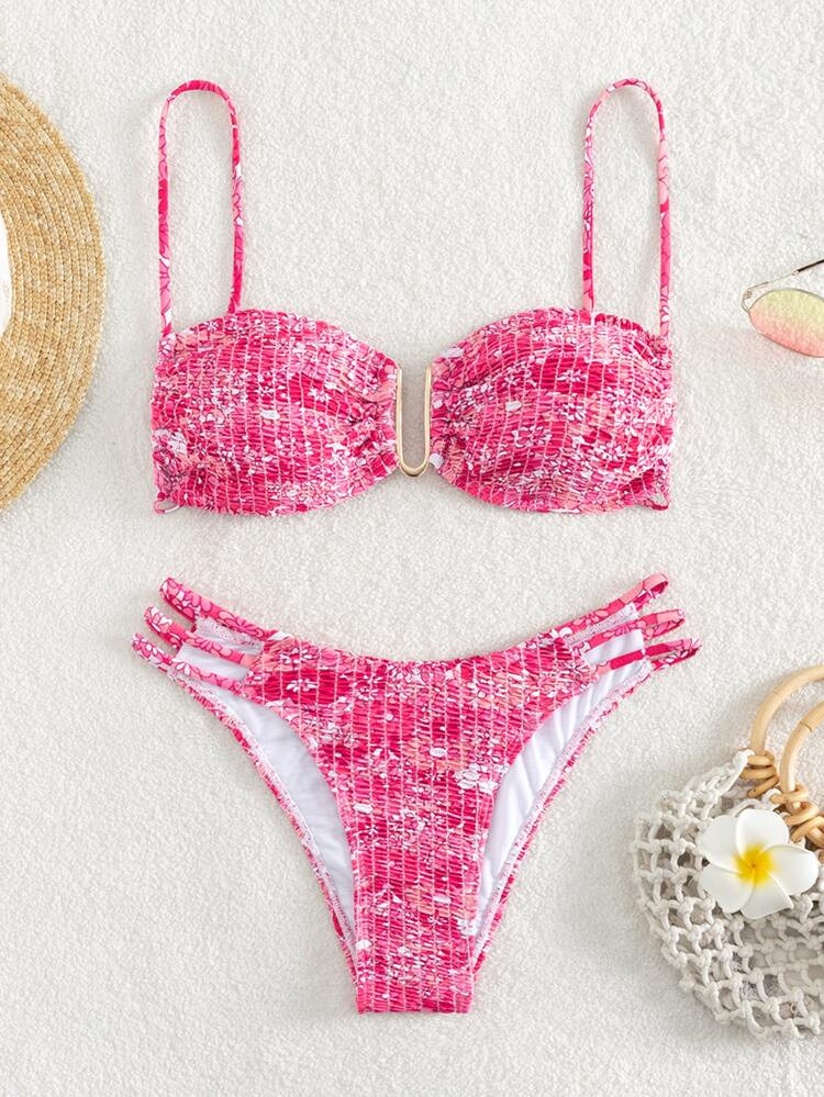 $11.99        
    $11.39
     
    SHEIN CLUB
              
      Floral Print Bikini Set V-Wir... | SHEIN
