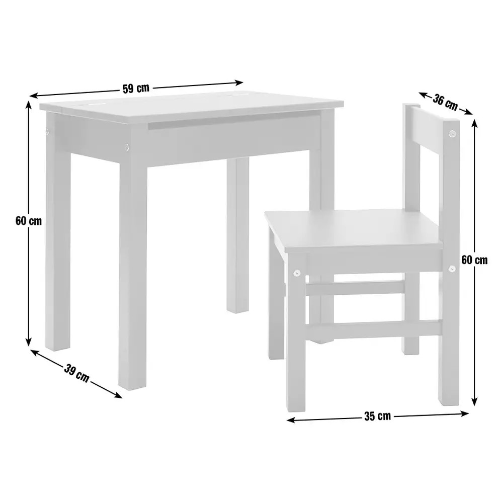 Argos Home Kids Scandinavia Desk & Chair - Ink Blue | argos.co.uk