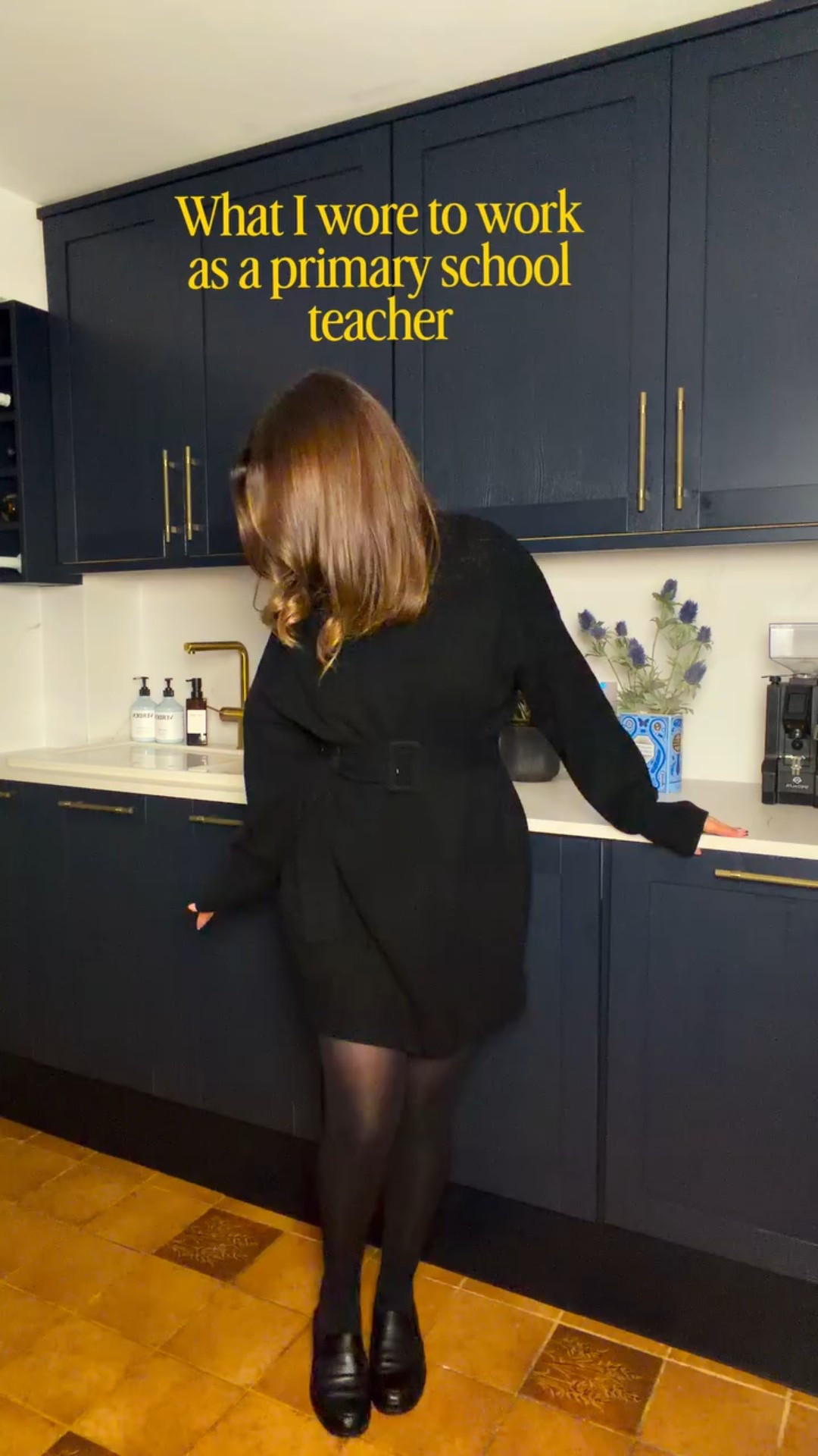 Some days call for an outfit that just gets on with it. Easy layers, practical shoes, nothing to think about at 7am. This one felt warm, comfortable, and quietly pulled together which is exactly what I need for a full teaching day.

Black belted mini dress @andotherstories 
Sheer black tights @calzedonia 
Chunky black loafers @massimodutti 
Taupe long wool coat @cosstores 
Red knit scarf @nobodyschild 

🏷️ daily outfit inspiration, fashion over 40, workwear with joy, teacher outfit ideas, school run style, simple style, modern mum style, comfortable workwear, everyday style, effortless outfits, smart casual outfit