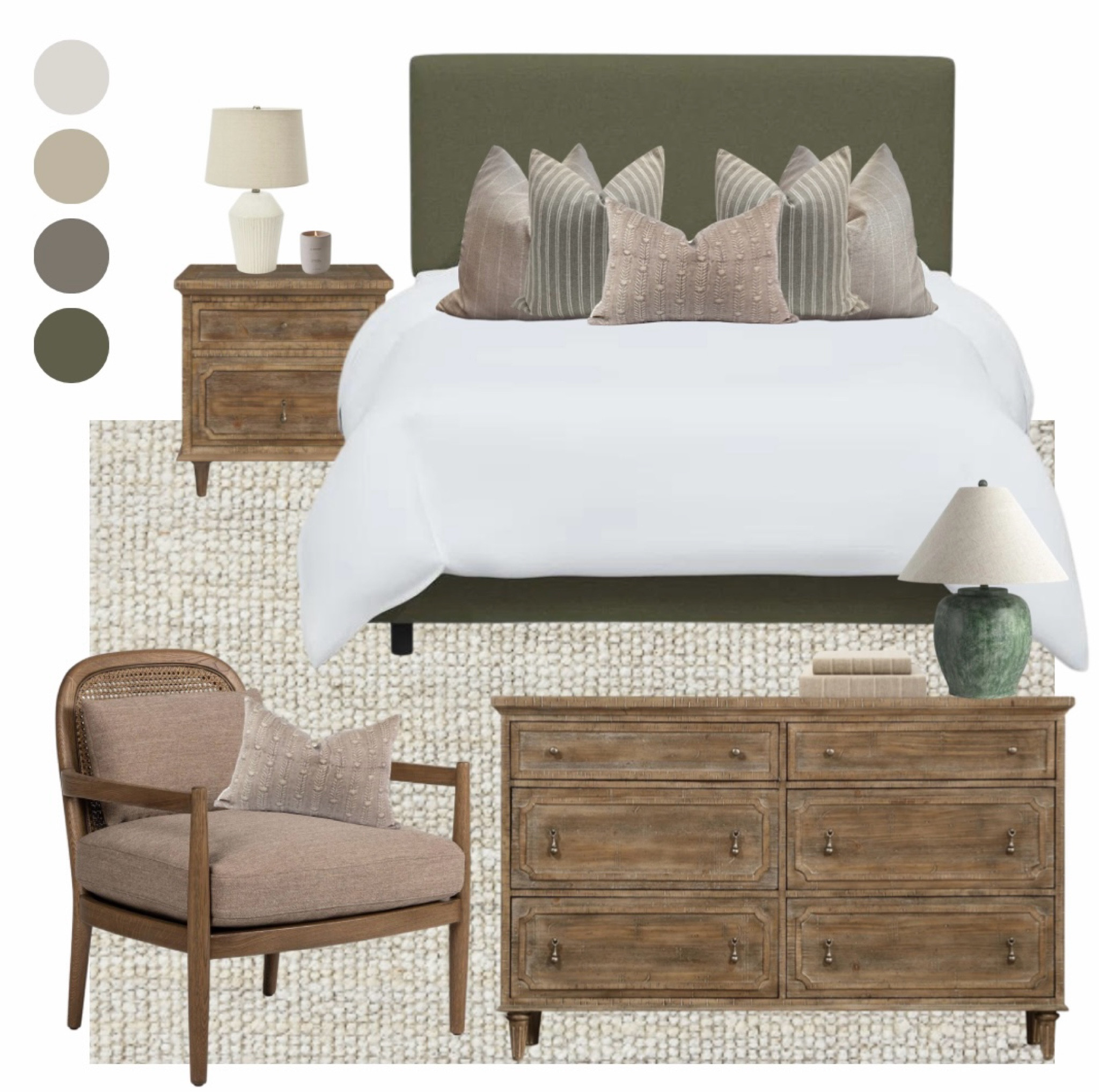 Bedroom ideas, bedroom inspiration, bedroom decor, bedroom mood board, bedroom inspo, interior decor, interior design, master bedroom, primary bedroom, upholstered bed, bedroom design, bedroom decor, bedroom interior