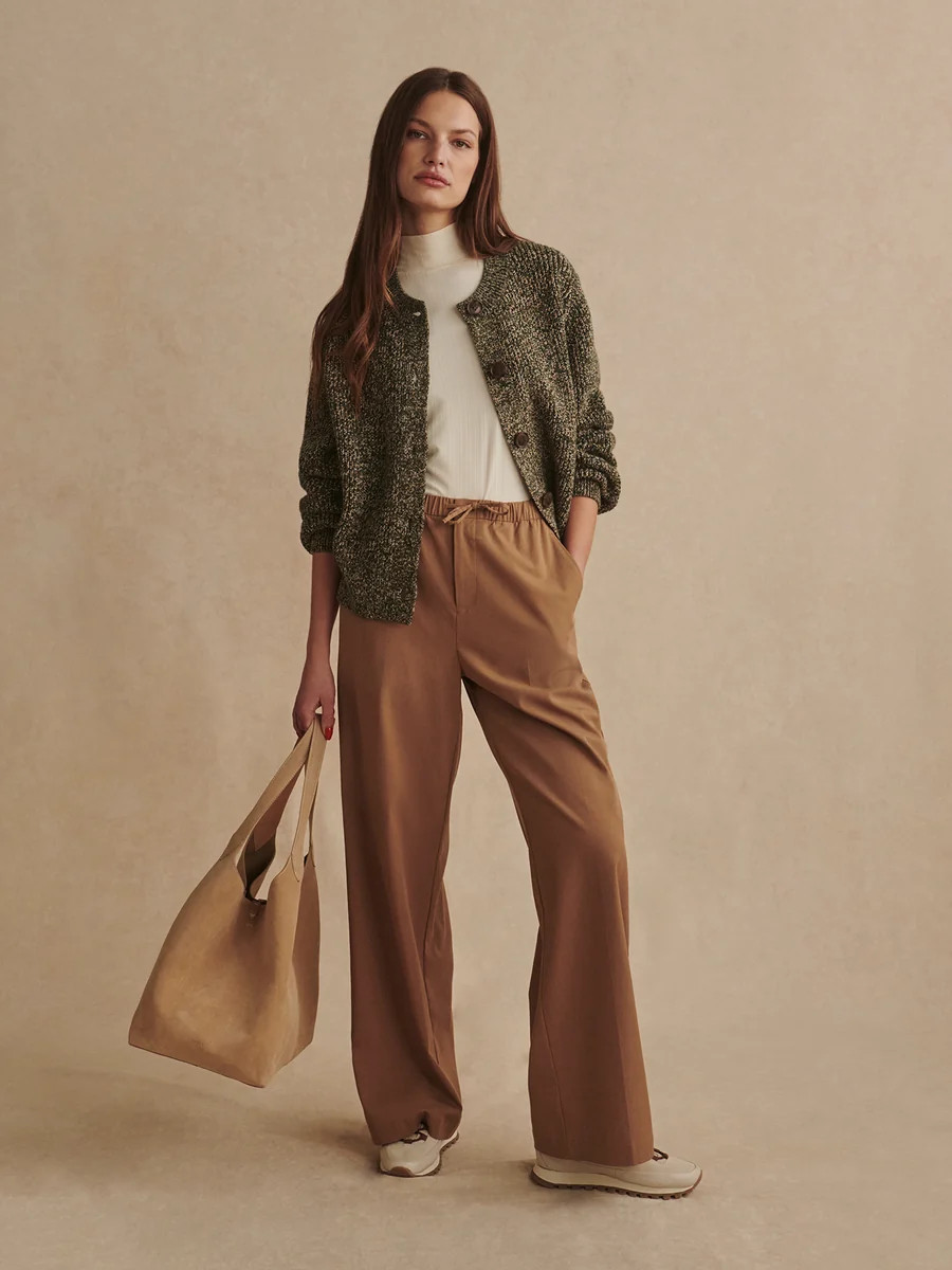 Textured Stretch Wide-Leg Pant | Women's Wide-Leg Trousers | Varley UK | Varley UK