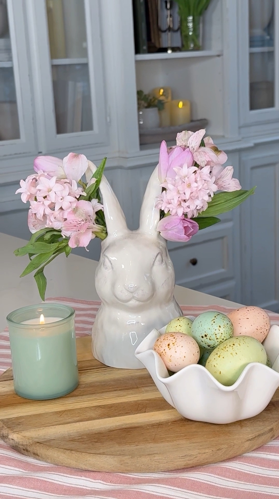 Bunny Floral Vase🐰 is the perfect blend of elegance and whimsy for your Easter and spring decor! With its beautifully carved, high-gloss glaze, this bunny bust makes a stunning centerpiece or gift. The way the flowers frame the bunny just makes me smile! It adds a cheerful touch to any gathering, making it a charming addition to any table or display.


#LTKSeasonal #LTKParties #LTKHome