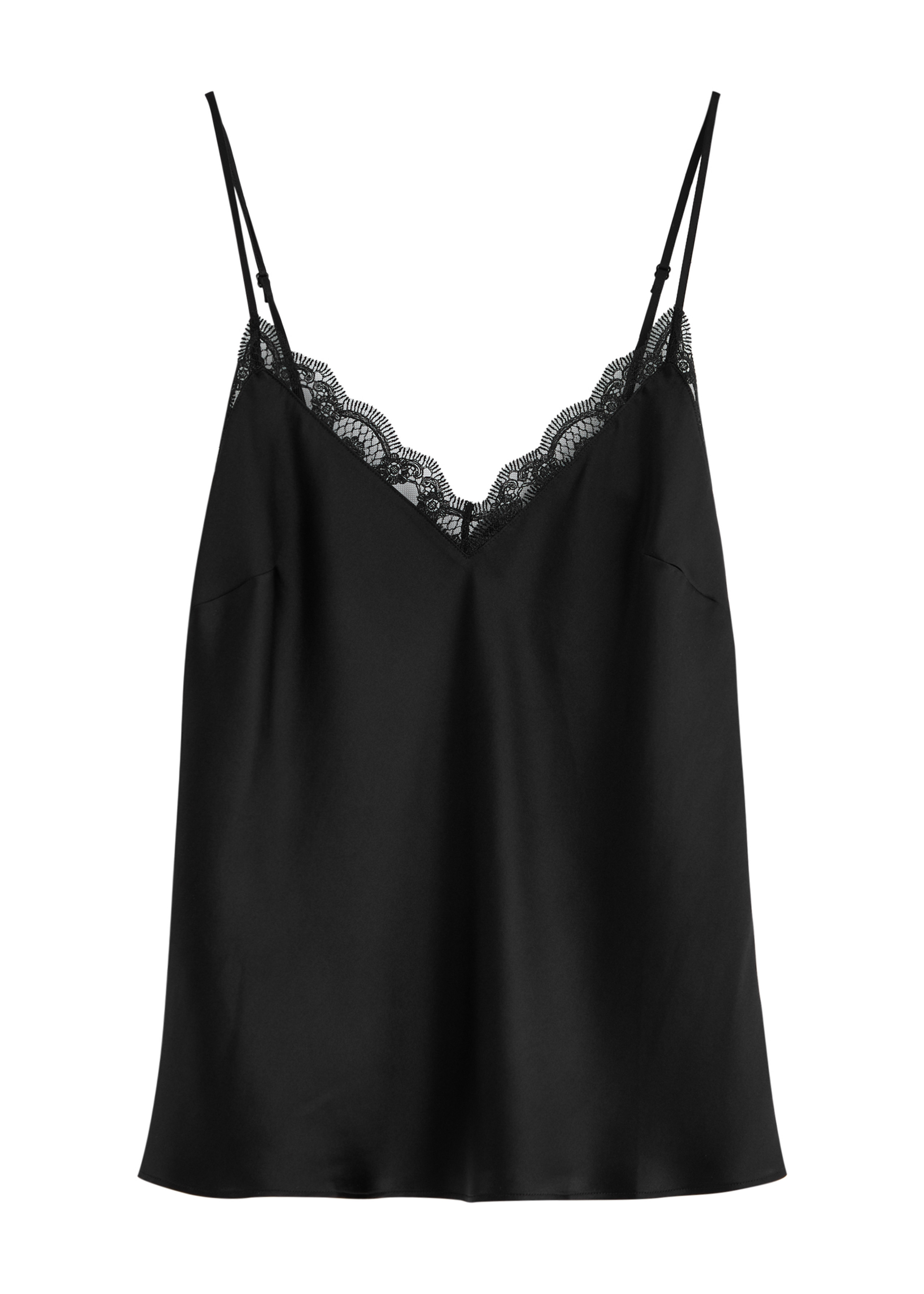 Love Me lace-trim silk-satin camisole top | Harvey Nichols