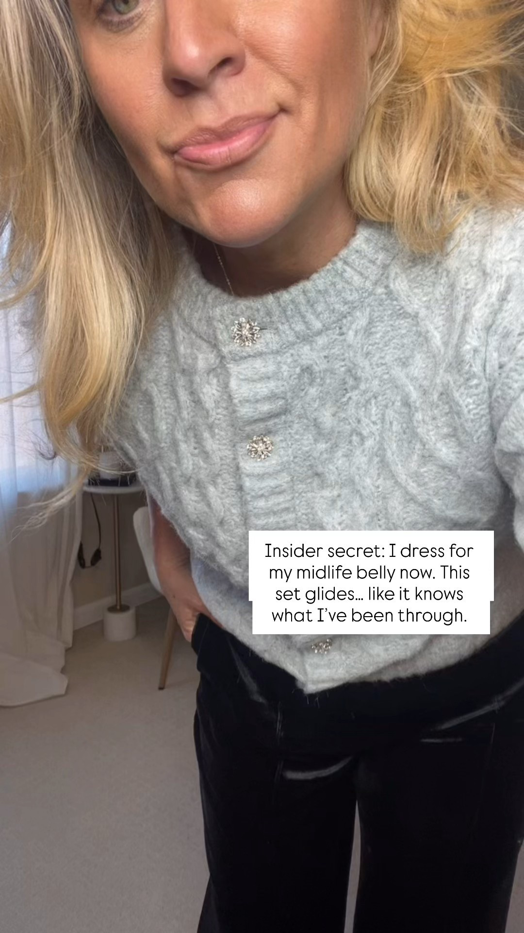 We're doing Luxe-for-Less gifts under $50 all week. Come back for the next drop… they get better each day. 🤍 

If it’s not soft, stretchy, or midlife-approved, it’s not coming with me this season.
Here are the outfits that look rich, feel like pajamas, and never fight my stomach. Save for later 🤍

⬇️Sizing information:
Wearing medium (size down if in between sizes.)
Pants large (size down if in between sizes.) 
👑"Helping you look good, feel good!" - Lindsey Denver

Follow my LTK @Over40andmidlife on the @shop.LTK app to view this post and get my exclusive app-only content!

#liketkit #LTKHoliday #LTKMidsize #LTKOver40
@shop.ltk
https://liketk.it/5yCyH