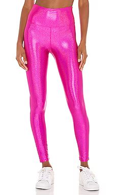 BEACH RIOT X REVOLVE Hologram Shine Legging in Neon Pink from Revolve.com | Revolve Clothing (Global)