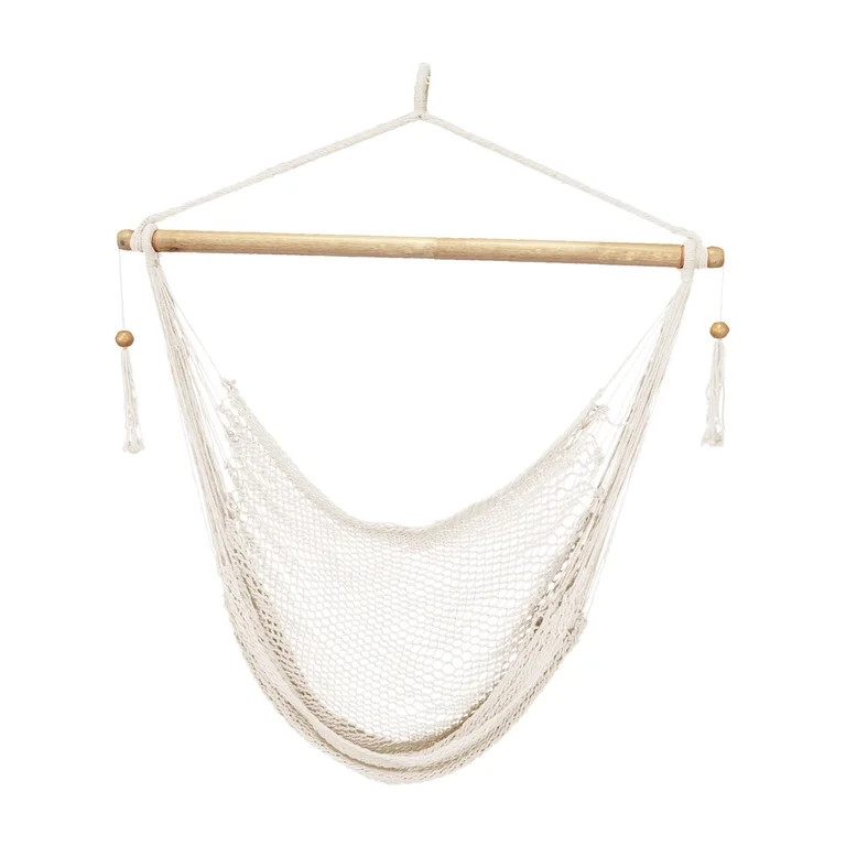 Bliss Hammocks Island Rope Hammock Chair w/ Spreader Bar - Natural, 60" L x 40" W | Walmart (US)