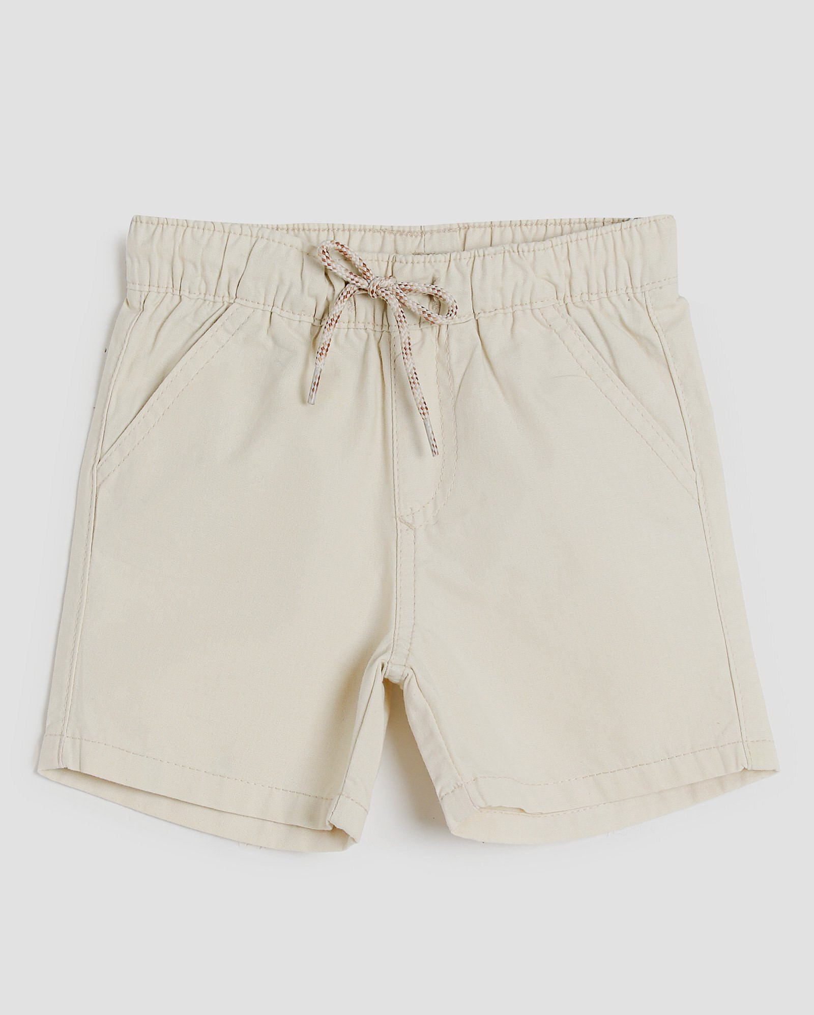 Bermuda jeans color infantil com amarração 1-4A bege | Pool by Riachuelo | Riachuelo (BR)