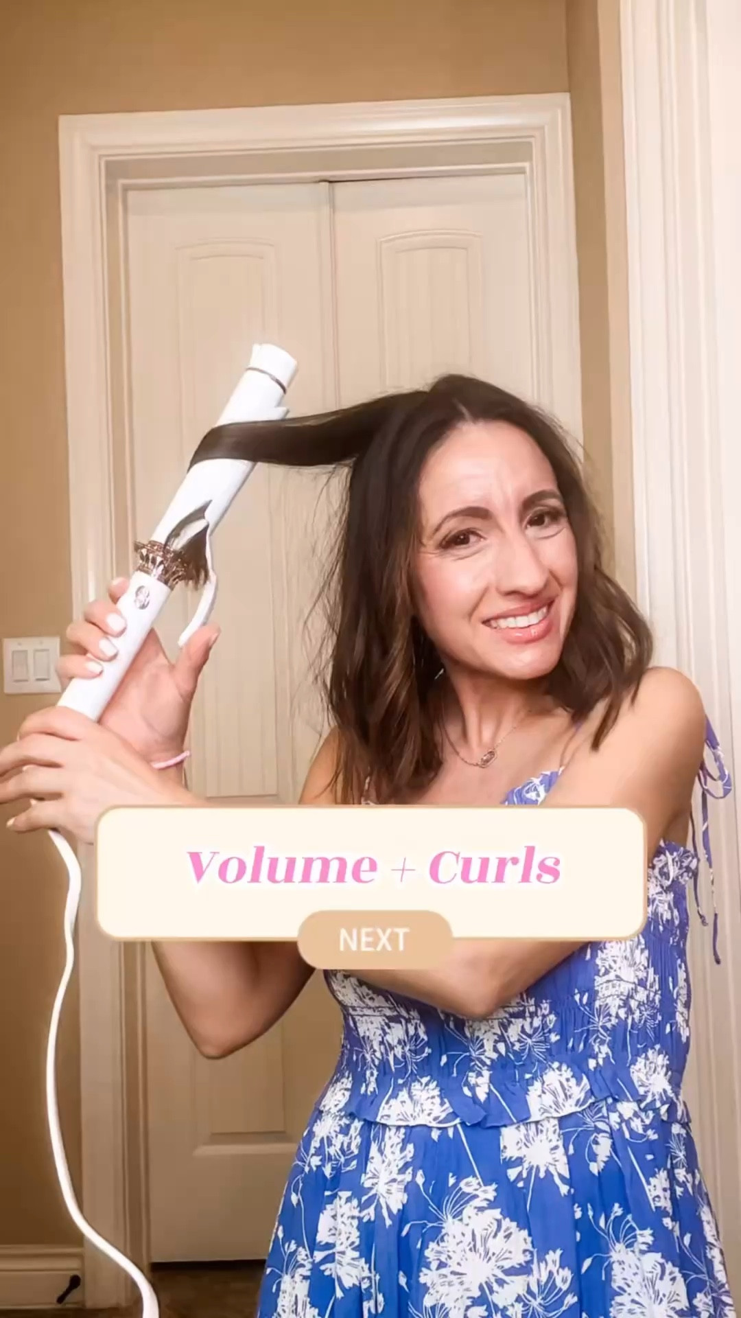 Here’s how I curl my hair for fun looss waves plus extra volume on top. 
Babyliss curling iron. 
T3 curling iron. 
Color Wow Texture Spray. 
Floral dress. 
Hair tutorial 


#LTKmorningroutine #LTKgrwm #LTKBeauty