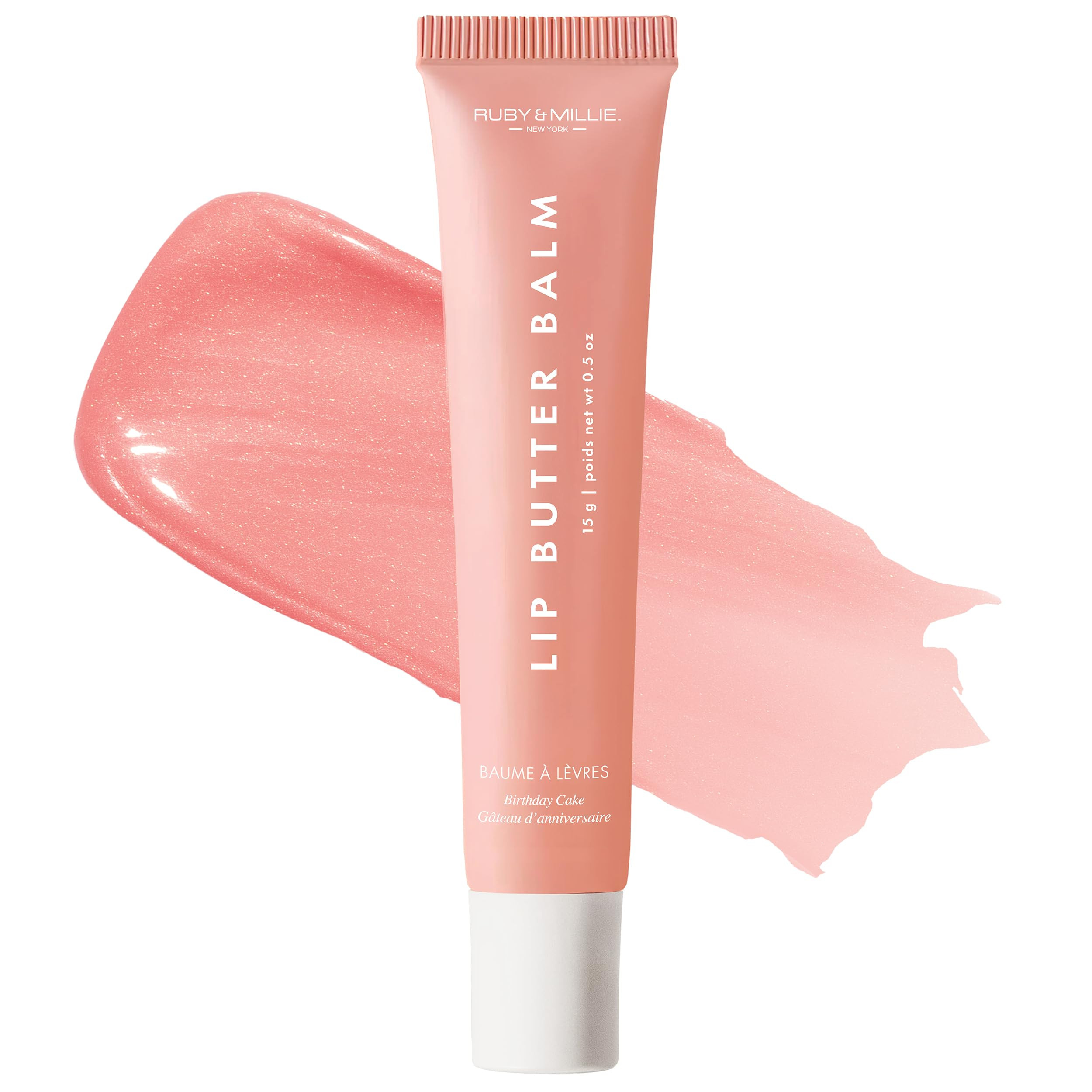 Ruby & Millie Tinted Lip Balm Brown Sugar - Hydrating Moisturizing Lip Butter Balm Treatment - Gl... | Amazon (US)