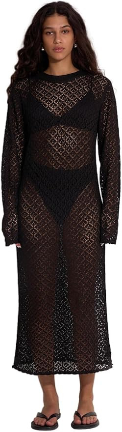 Gottex Women's Beach Life Isabel Cover-Up Dress One-Size Fits Most, Shell-Like Crochet Pattern, H... | Amazon (US)