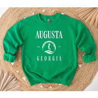 Augusta Georgia Golf Club Sweatshirt, Peach State Sweater, Preppy Golfing Shirt, Southern Golfer Crewneck, Lover Gift, Pullover | Etsy (US)