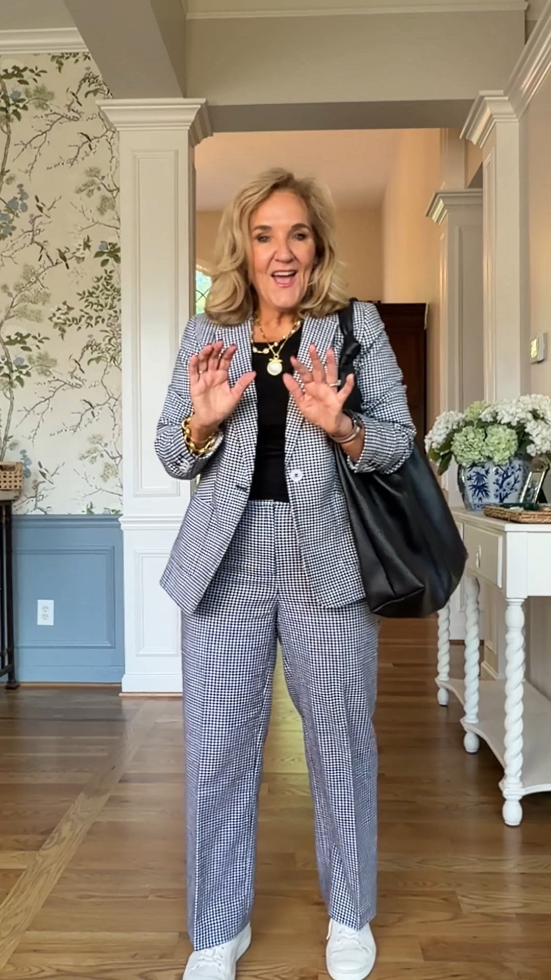 40% off! 
Shop the Talbots sale and grab these styles to wear all summer long!
10% off Eric Javits tote code NANETTE 
Sizing below
Linen blazer 10 petite
Linen pants 6 Reg
Linen Shorts 8 petite
Textured sweatshirt medium
White sweater medium
White tee medium
Blue floral jeans size 6 reg

#LTKOver40 #LTKSaleAlert #LTKWorkwear