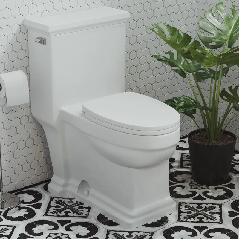 Voltaire Dual-Flush Elongated One-Piece Toilet (Seat Included) | Wayfair North America