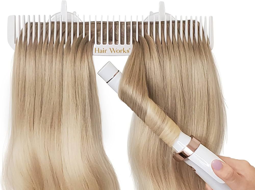 Hair Works ULTRA Hair Extension Holder - Professionally Designed to Securely Hold Extra Wide Weft... | Amazon (US)