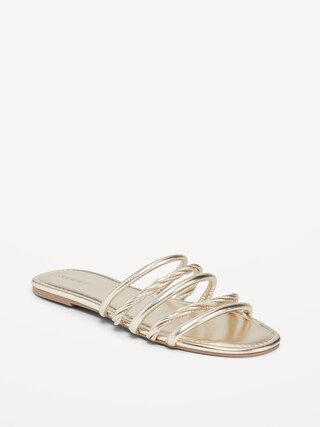 Faux-Leather Tubular-Twist Sandals for Women | Old Navy (US)