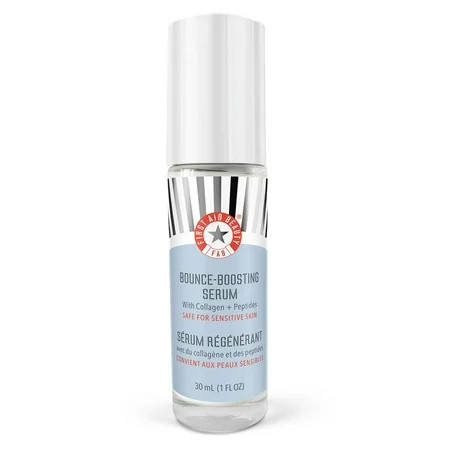 First Aid Beauty Bounce Boosting Serum with Collagen + Peptides Helps Smooth Fine Lines + Wrinkles with Plumping Hydration 1 oz | Walmart (US)