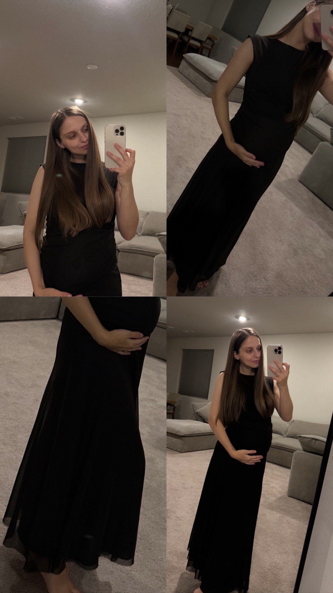 This H&M dress is so elegant and the price is way too low for this quality🤎
Recommend sizing up for the 🤰 
Wearing size S but already feel like M would fit better!

#LTKHoliday #LTKFindsUnder50 #LTKBump