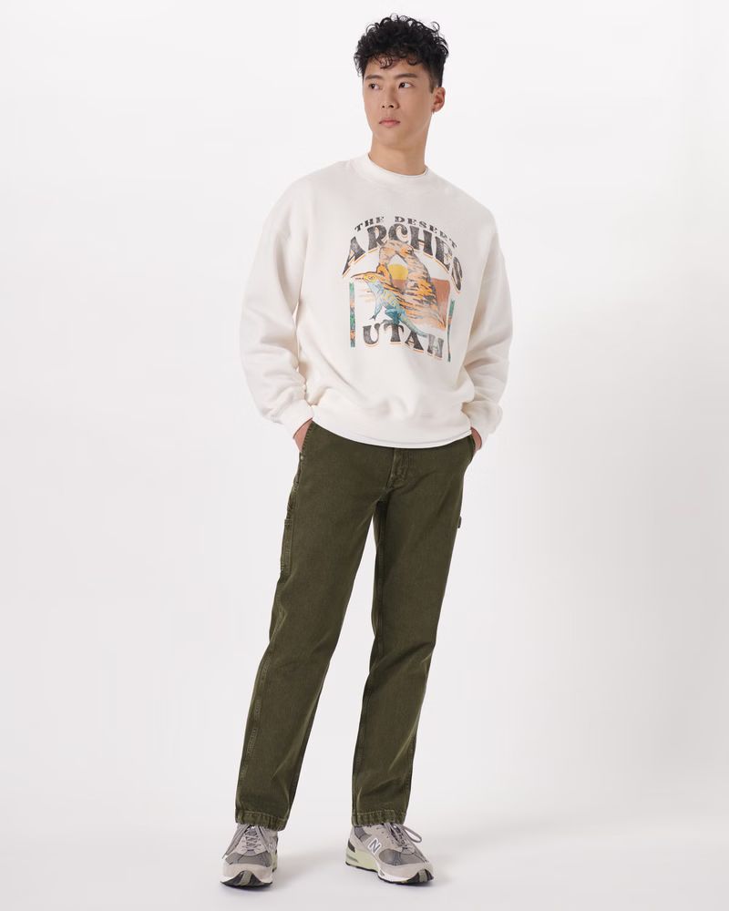 Arches Park Graphic Crew Sweatshirt | Abercrombie & Fitch (US)