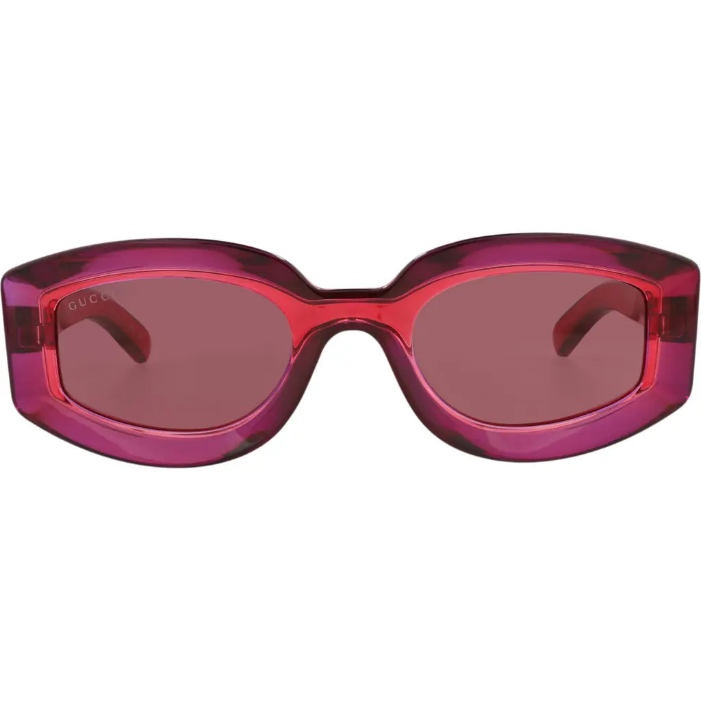 Gucci 51mm Cat Eye Sunglasses in Red Red Violet at Nordstrom Rack | Nordstrom Rack