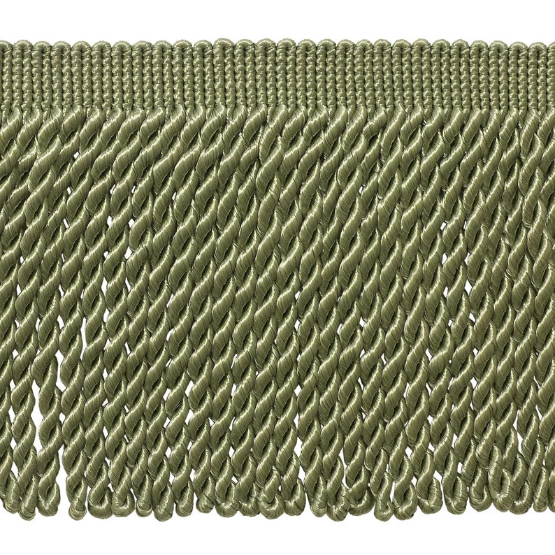 6 15cm Bullion Fringe Trim style BFS6, Sage Green L83 medium Moss Green Sold by the Yard 36/3 Ft/... | Etsy (US)