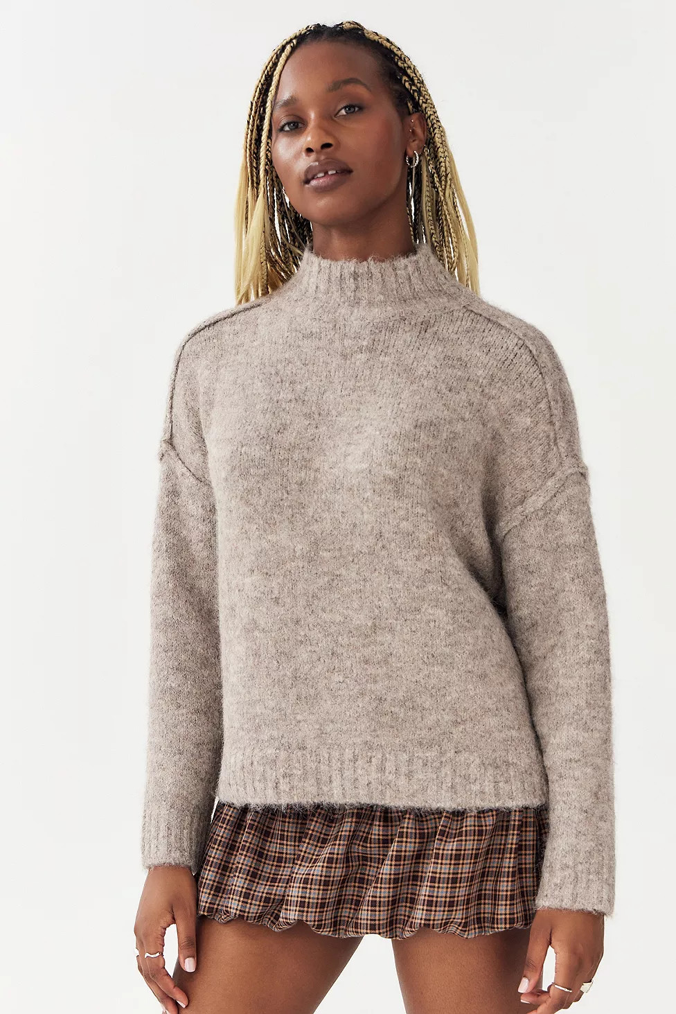 UO Lofty Funnel Neck Jumper | Urban Outfitters UK