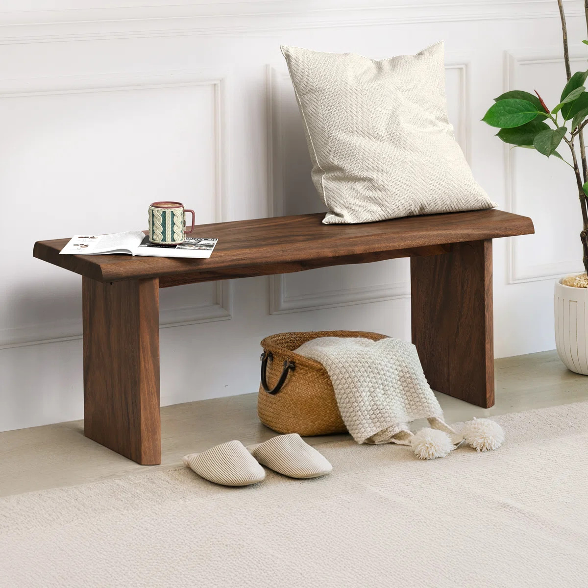 Beitnes Solid Wood Bench | Wayfair North America
